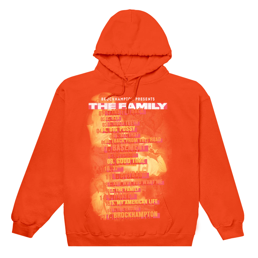 BROCKHAMPTON - The Family Tracklist Hoodie