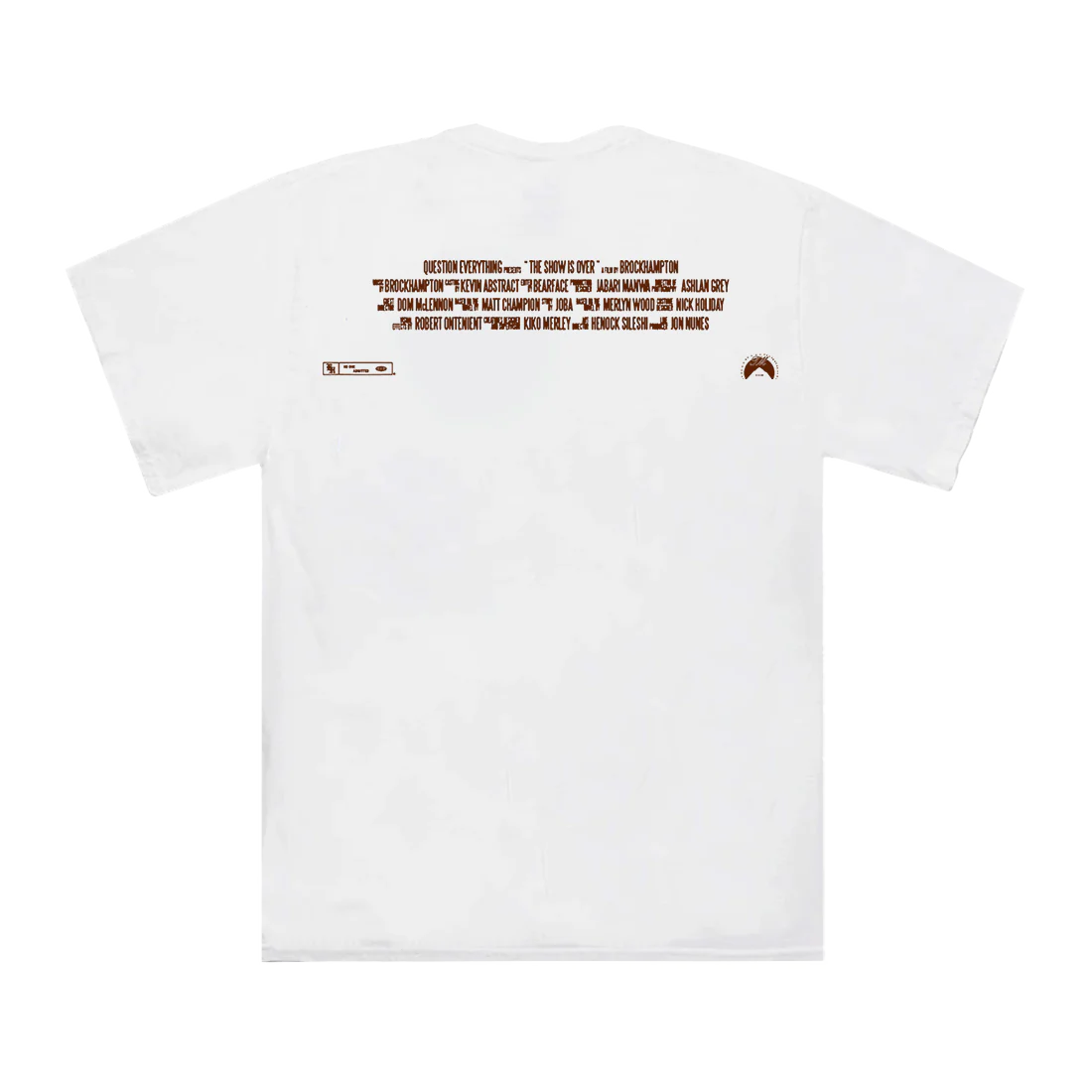 BROCKHAMPTON - The Show Is Over White T-Shirt