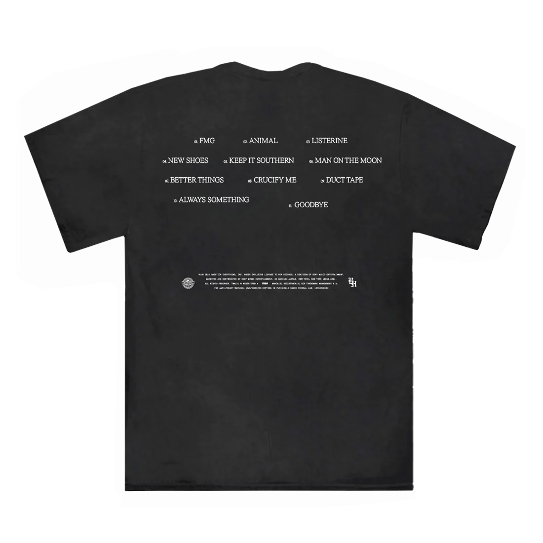 BROCKHAMPTON - TM Tracklist T-Shirt